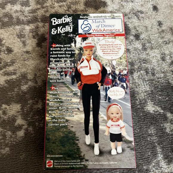 Mattel Barbie and Kelly March of Dimes Walk America Dolle Set 2002 (NEW) - Picture 3 of 3